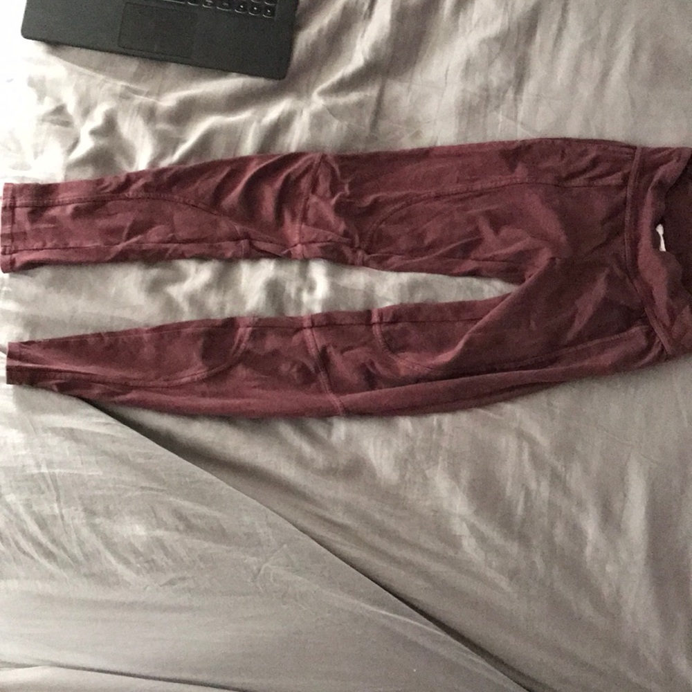 Maroon leggings from nordstrom